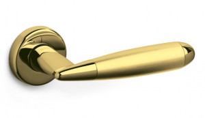 Дверная ручка Olivari модель Aster отделка ZT - золото / матовое золото